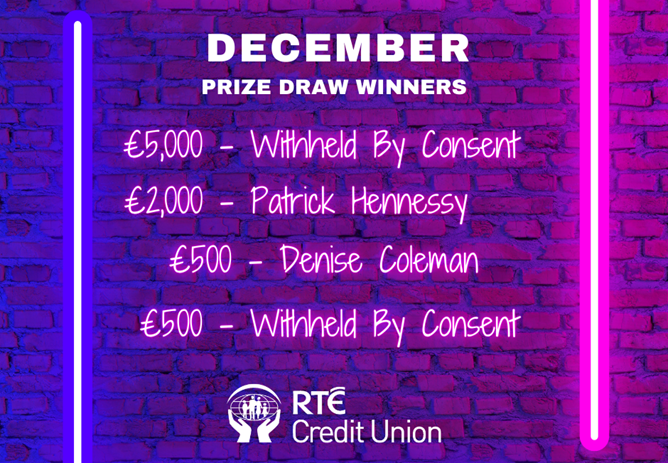 December 2025 Prize Draw Winners