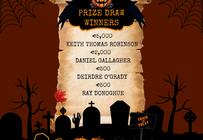 October 2025 Prize Draw Winners