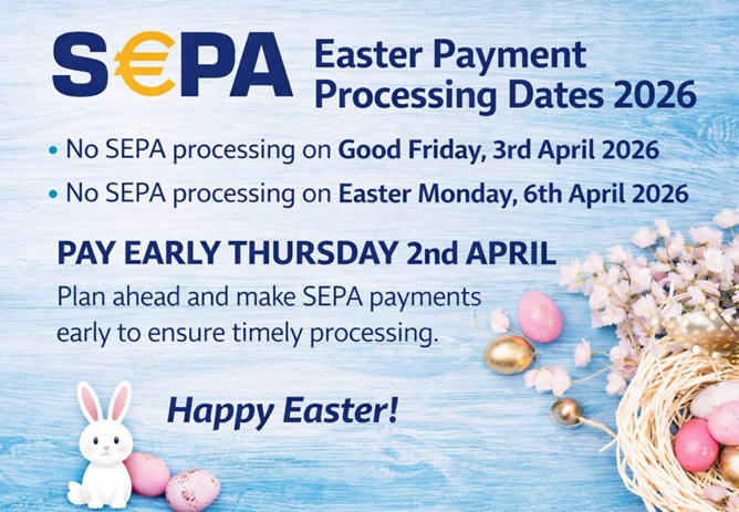 SEPA Payments – Easter Processing Dates 2026