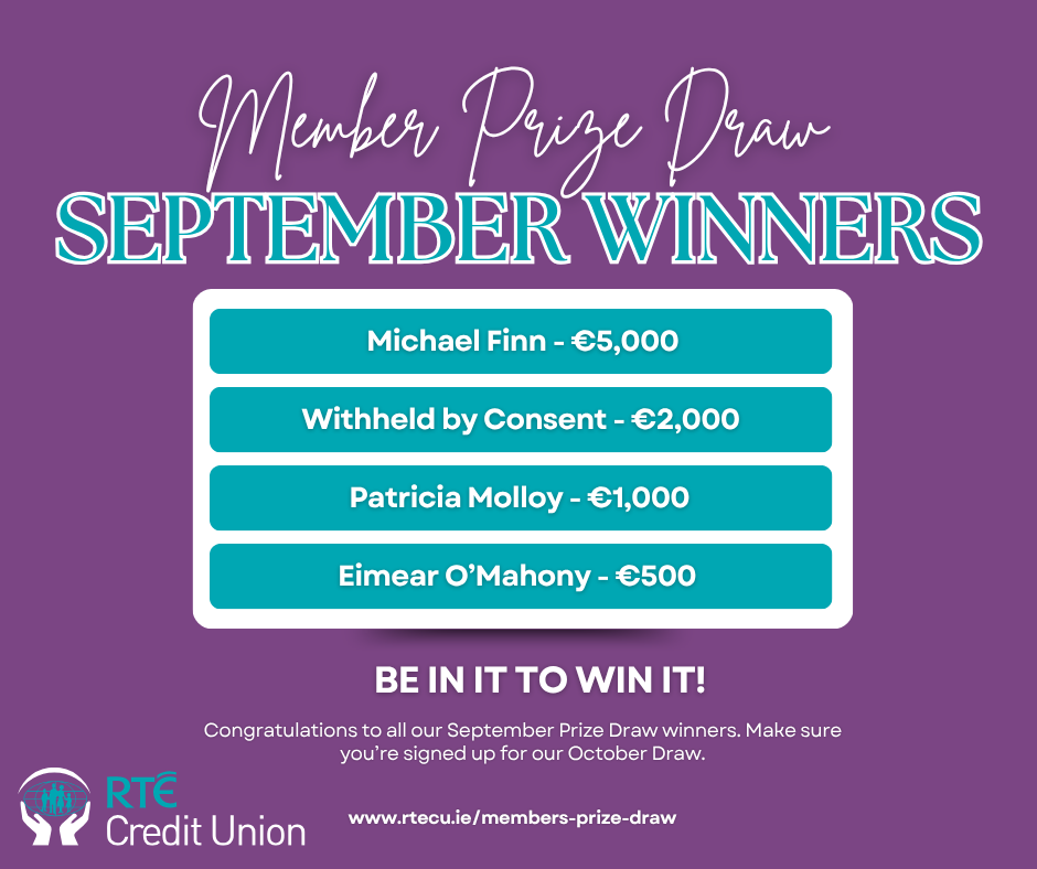 September 2026 Prize Draw Winners