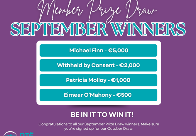 September 2026 Prize Draw Winners