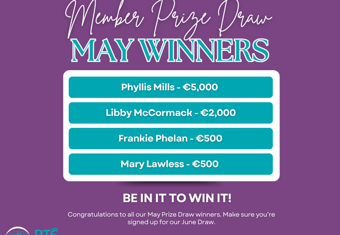 May 2025 Prize Draw Winners