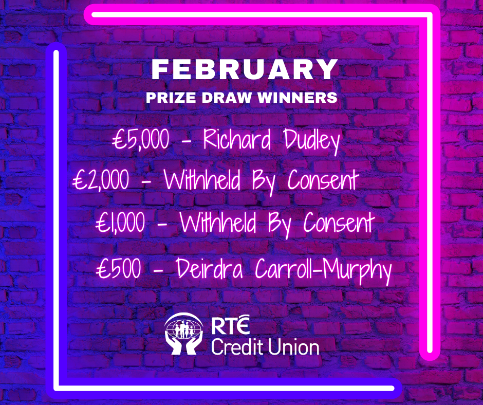 February 2026 Prize Draw Winners