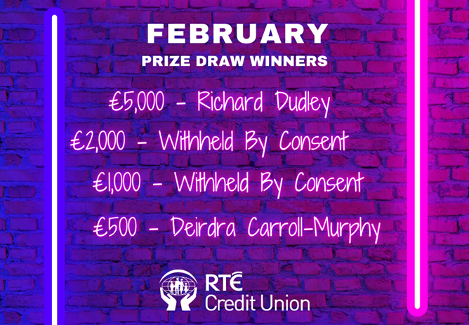 February 2026 Prize Draw Winners