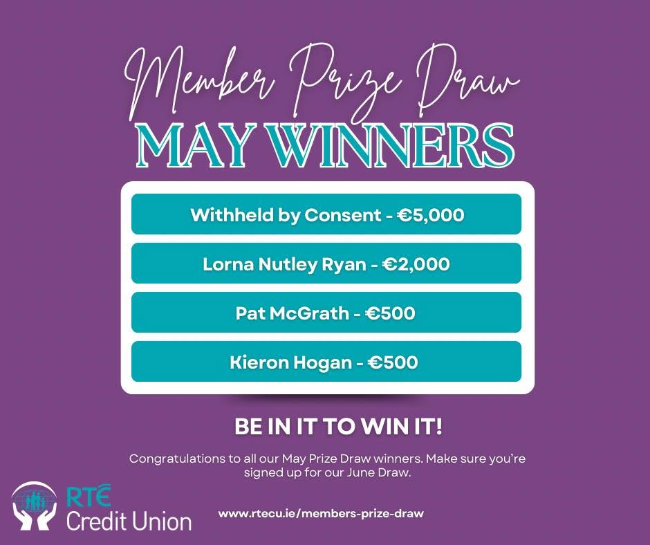 May 2026 Prize Draw Winners