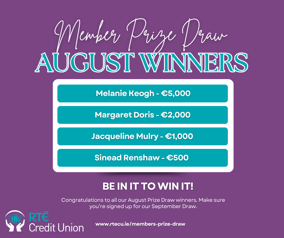 August 2026 Prize Draw Winners