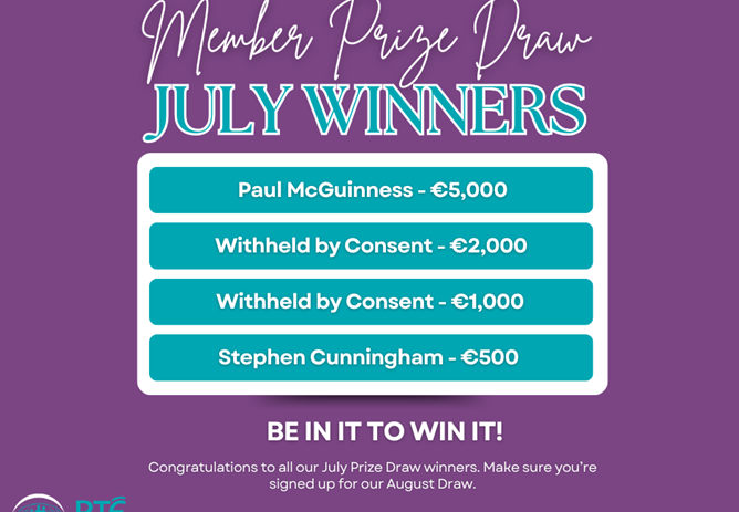 July 2026 Prize Draw Winners