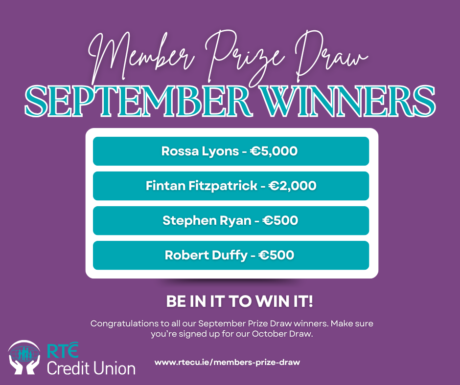September 2025 Prize Draw Winners
