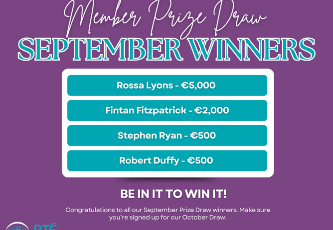 September 2025 Prize Draw Winners