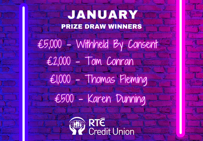 January 2026 Prize Draw Winners