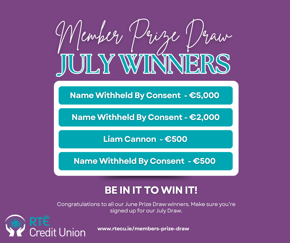 July 2025 Prize Draw Winners