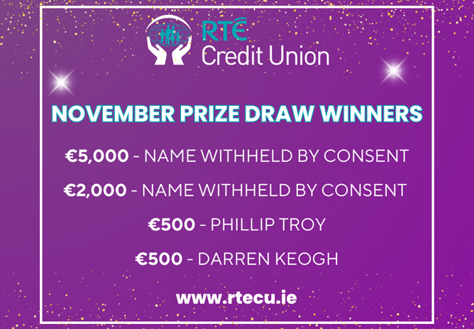 November 2024 Prize Draw Winners