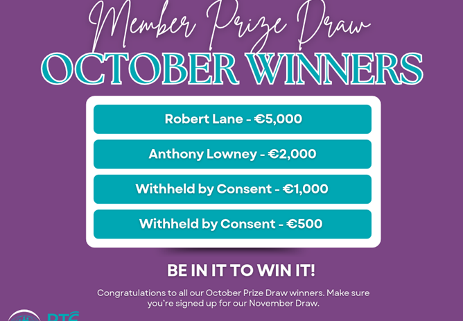 October 2026 Prize Draw Winners