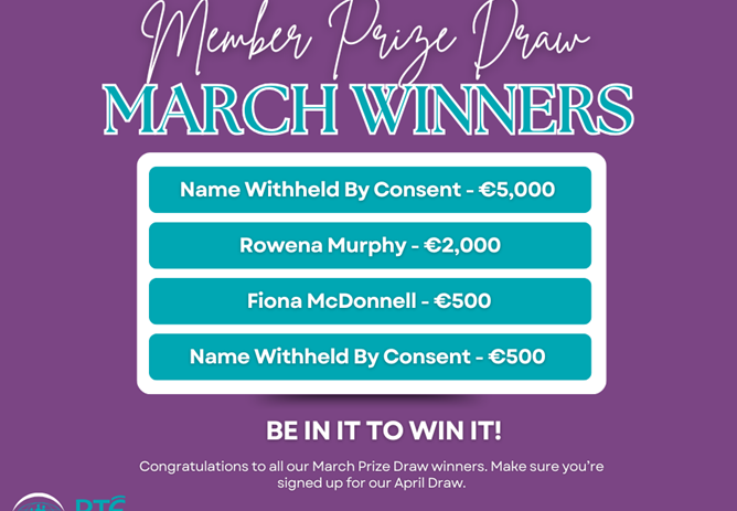 March 2025 Prize Draw Winners
