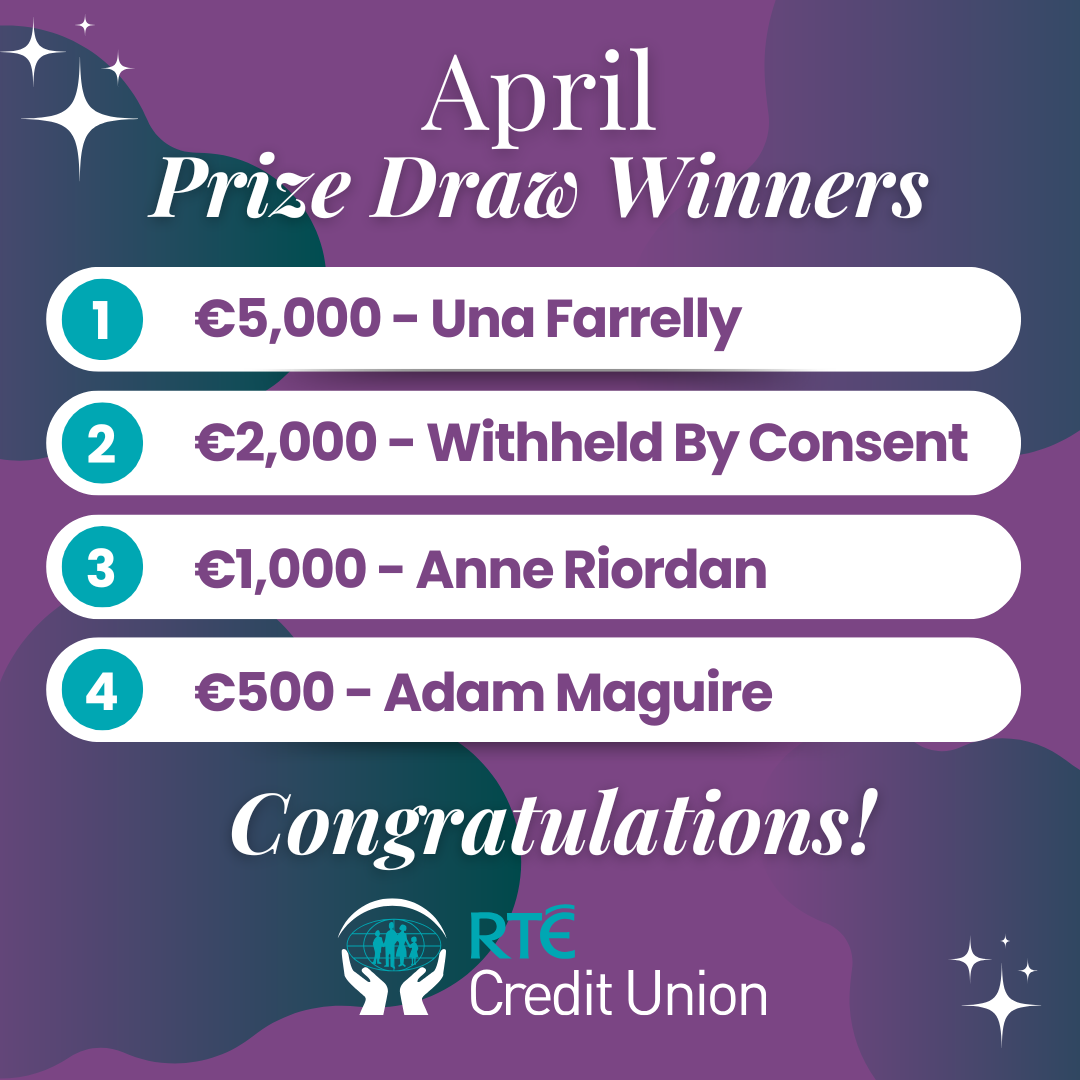 April 2026 Prize Draw Winners