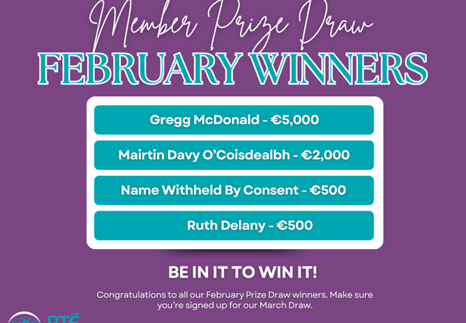 February 2025 Prize Draw Winners