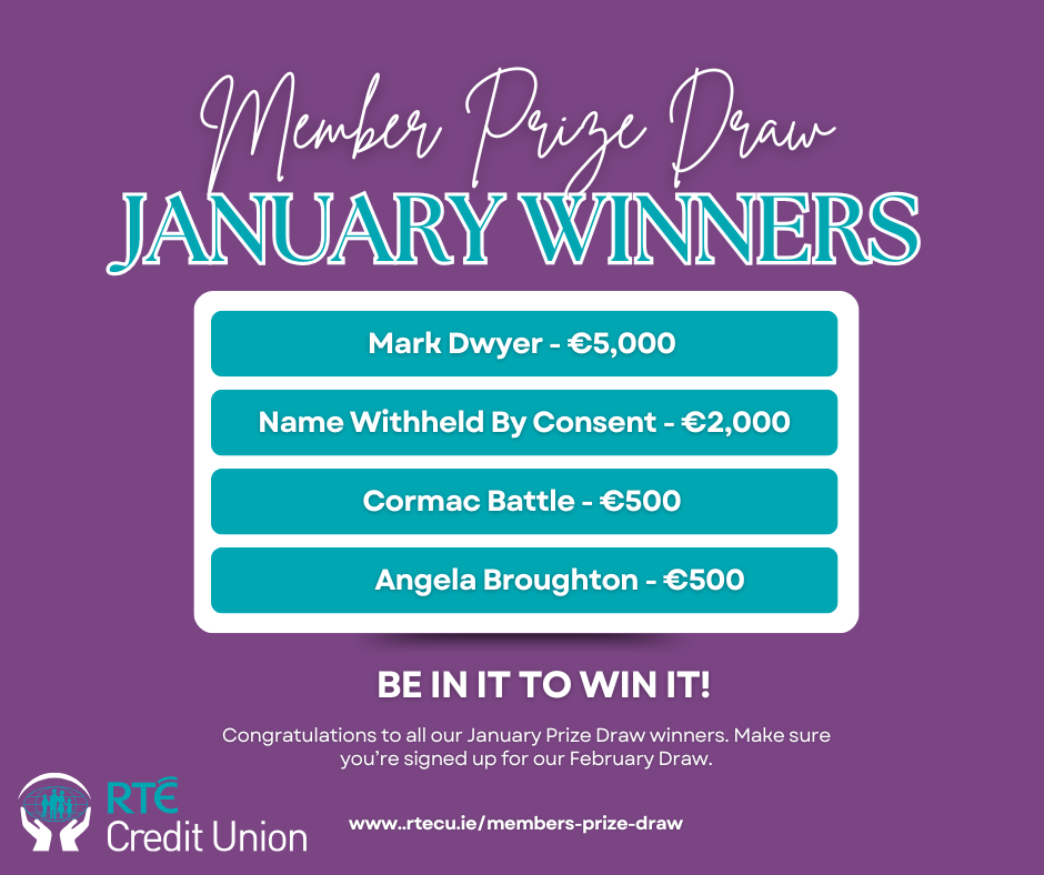 January 2025 Prize Draw Winners