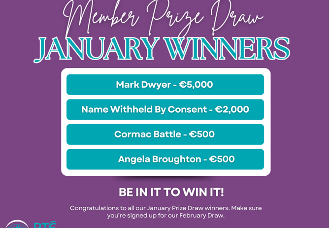 January 2025 Prize Draw Winners
