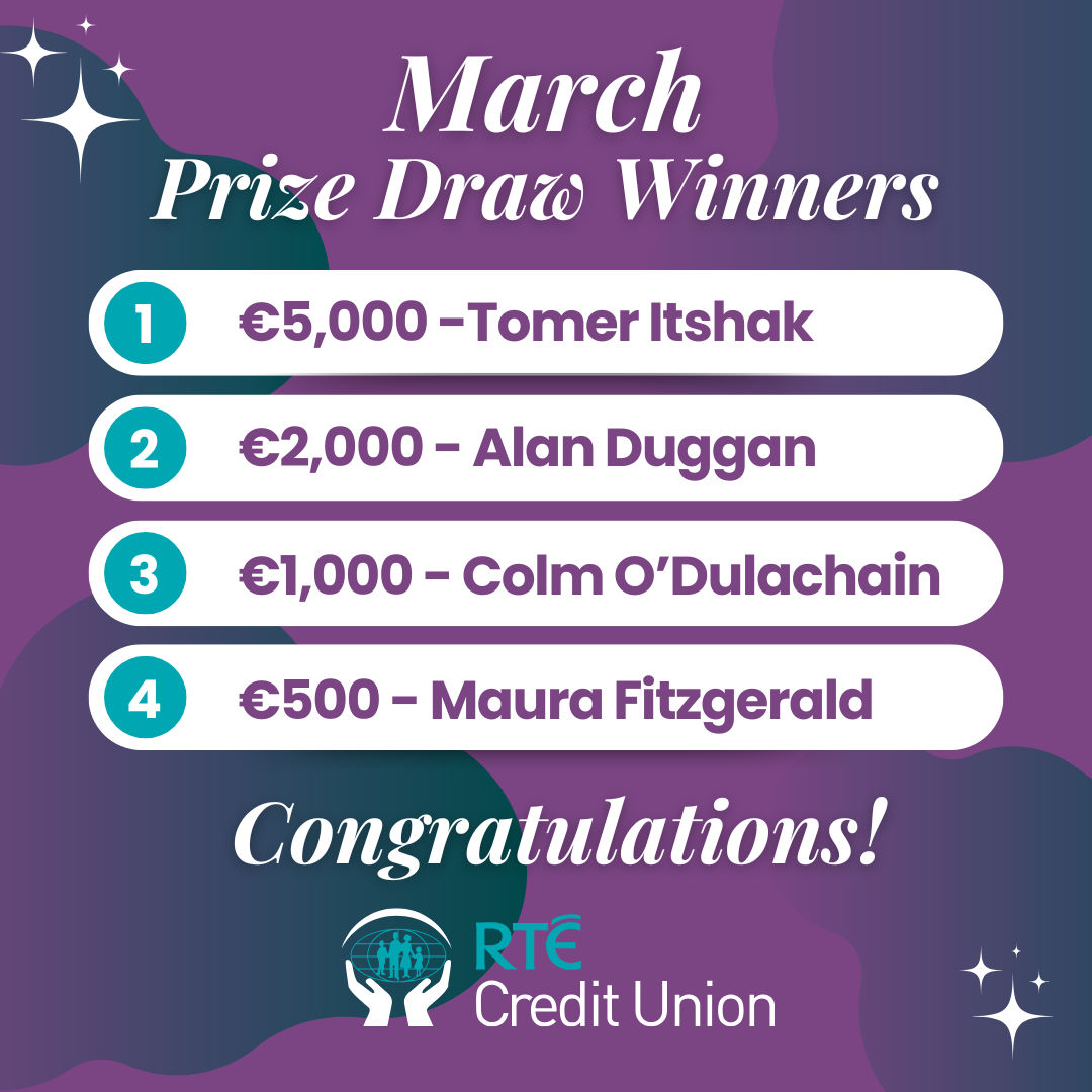 March 2026 Prize Draw Winners