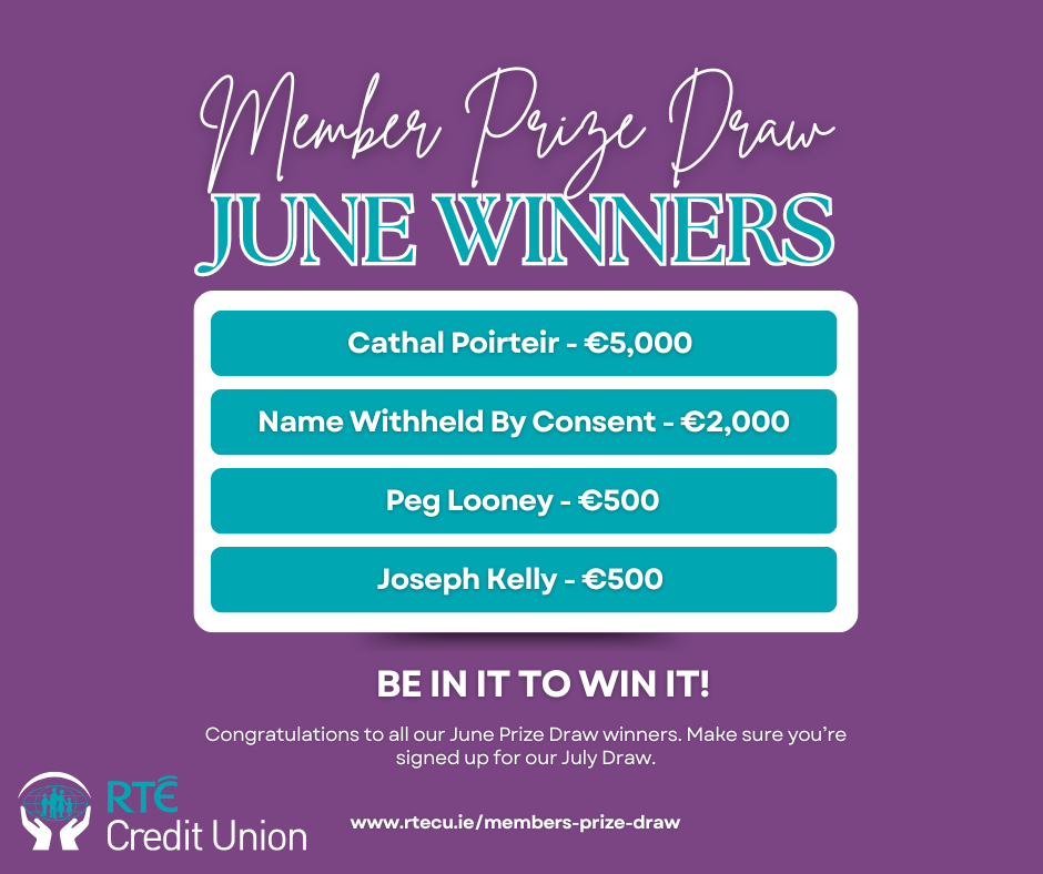 June 2025 Prize Draw Winners