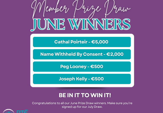June 2025 Prize Draw Winners